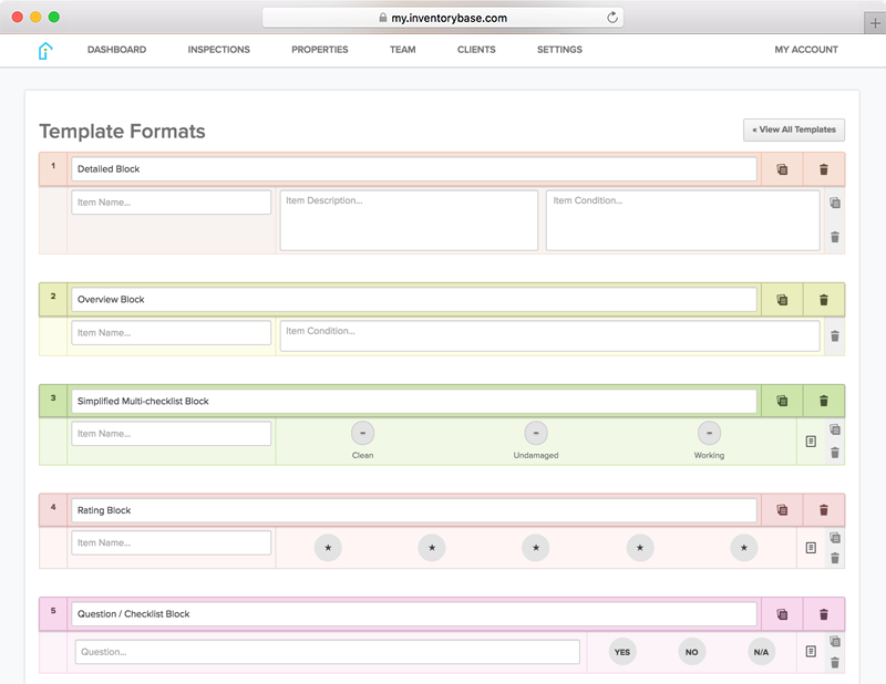 Pre-Formatted Templates